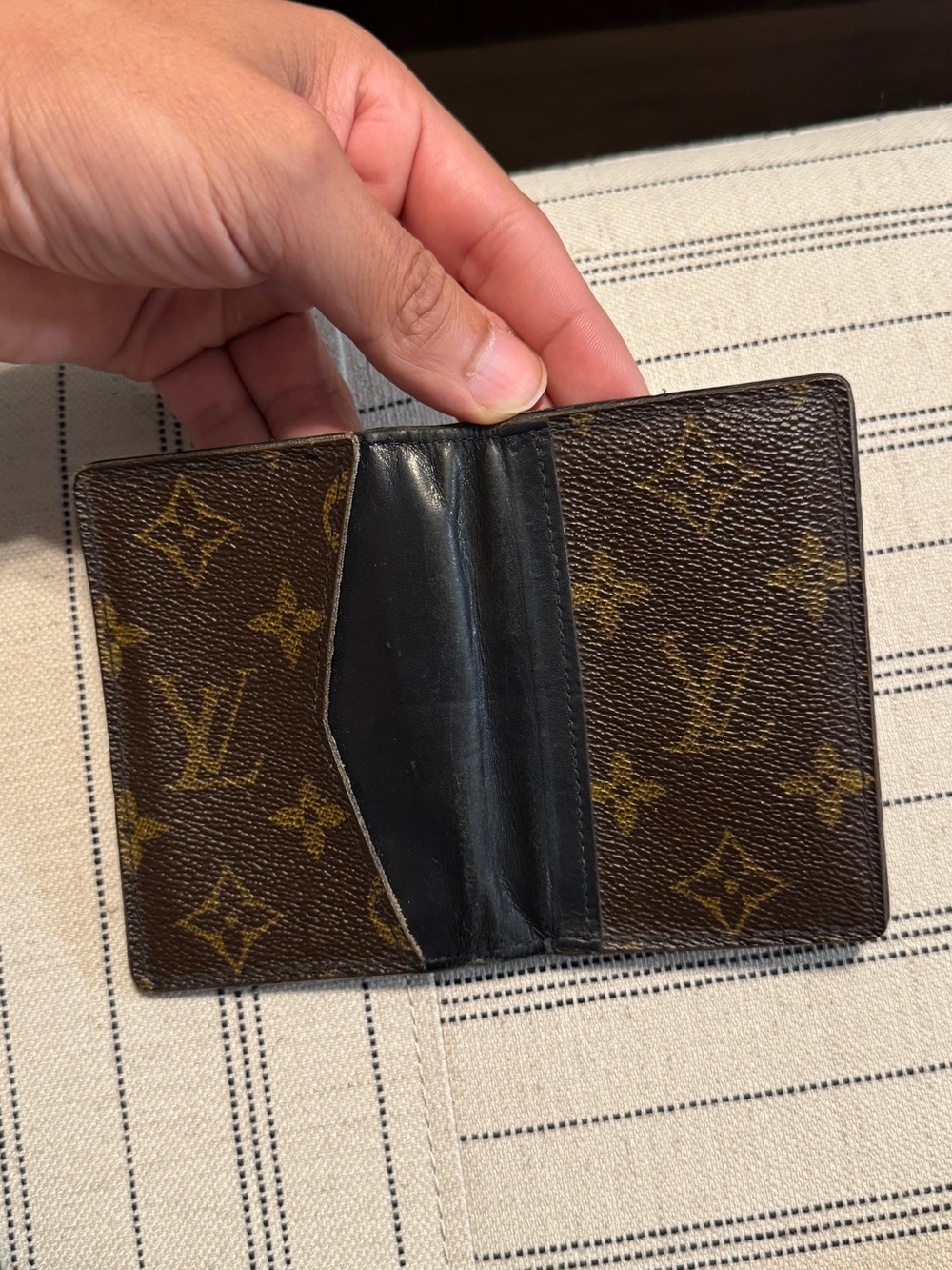 Louis Vuitton Monogram Card & Pocket Organizer in Brown and Black - Picture 4 of 8